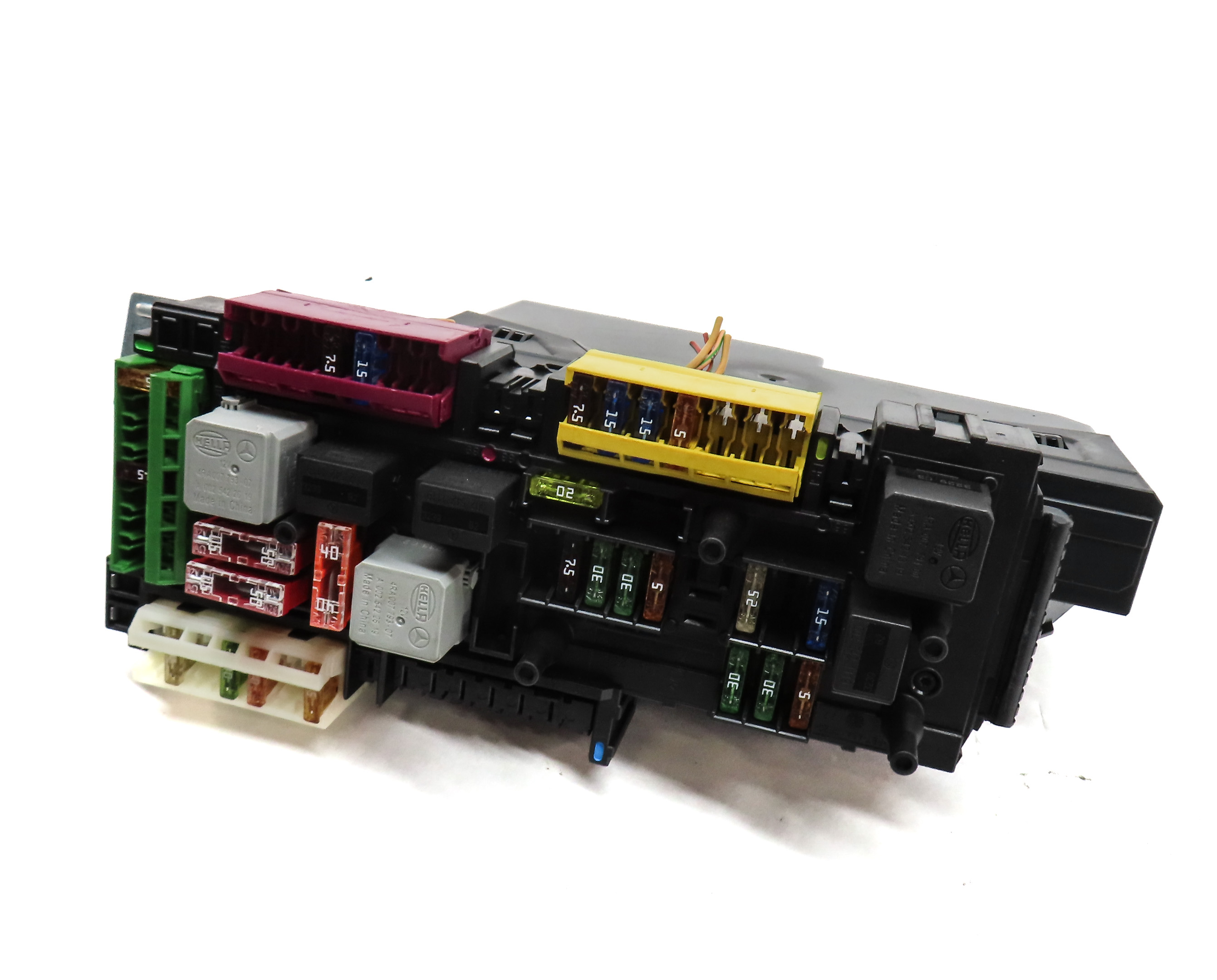 10-11 MERCEDES GLK350 (X204) REAR SIGNAL ACQUISITION CONTROL MODULE SAM FUSE BOX — exact item pictured